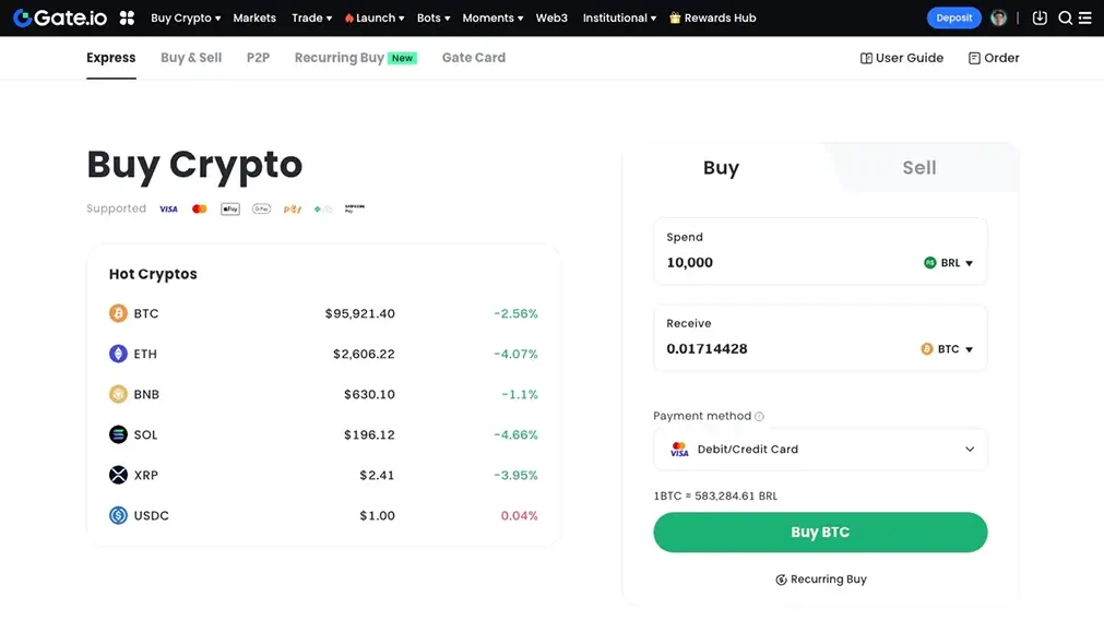 Gate.io。